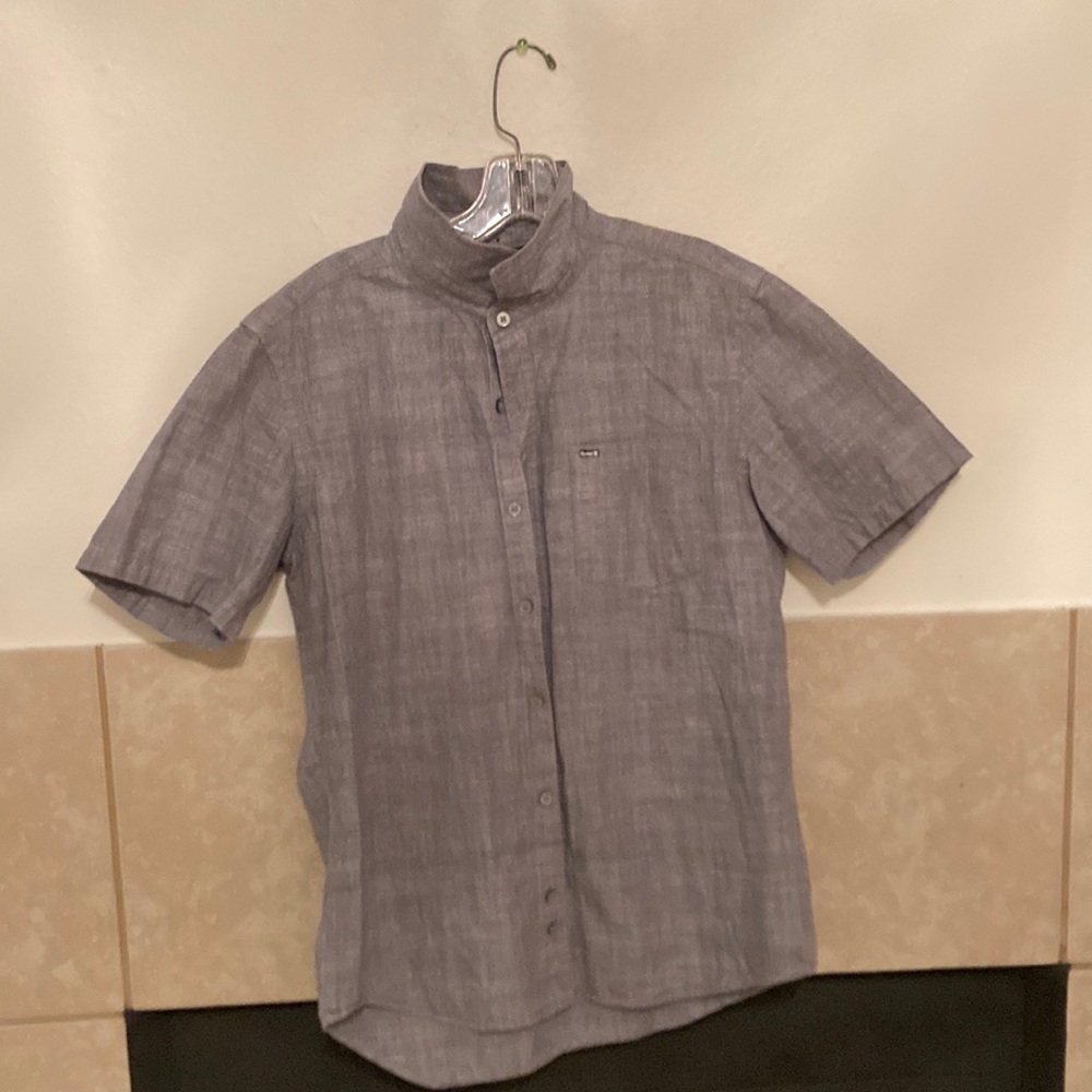 Hurley grey button up